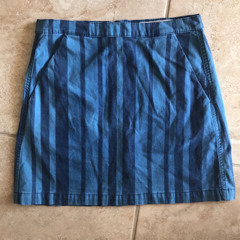 Blue Stripe Topshop adorable skirt 26 waist 🤍